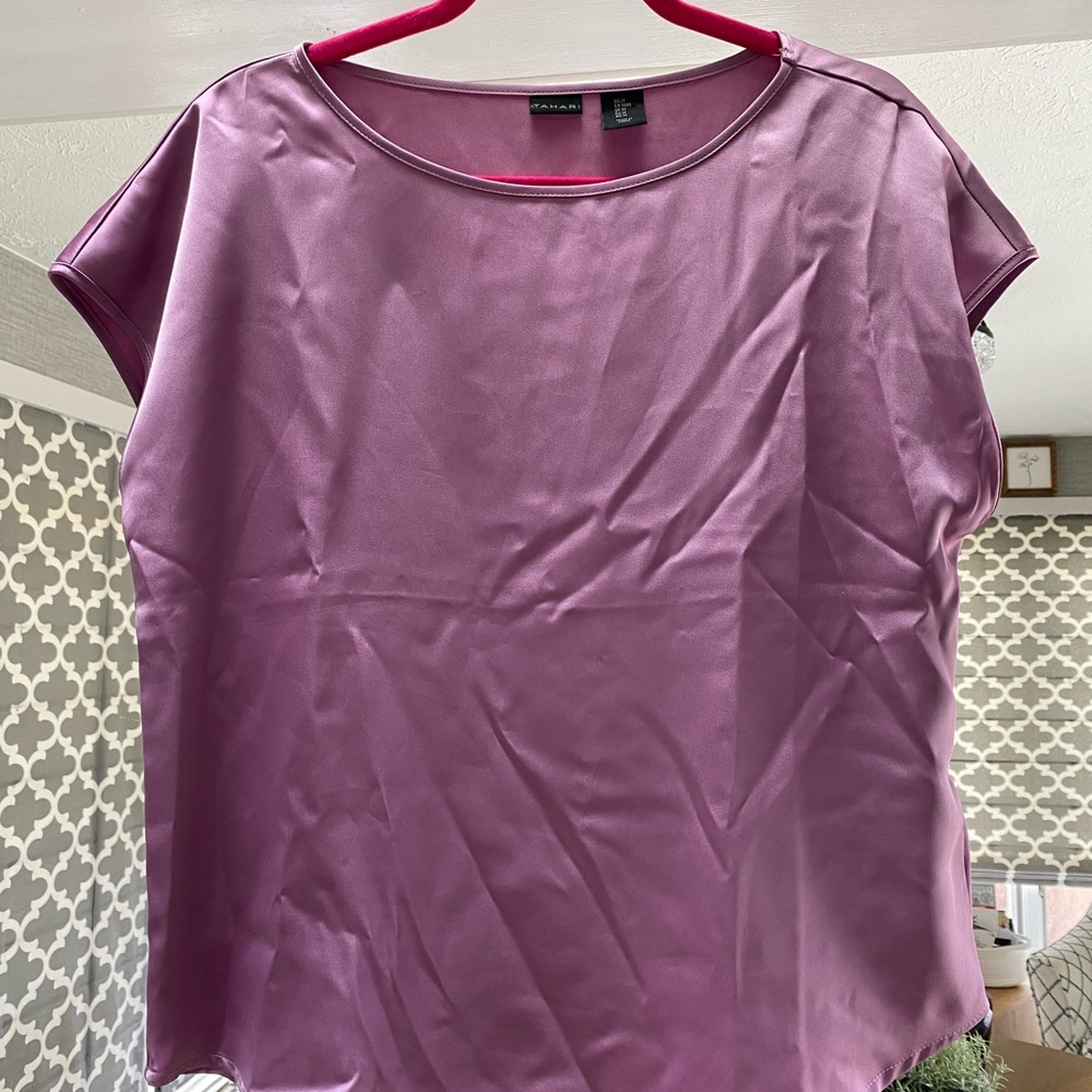 satin like blouse size medium